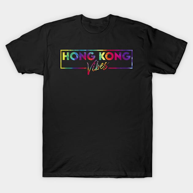 Hong Kong vacay vibes tie dye art T-Shirt by SerenityByAlex